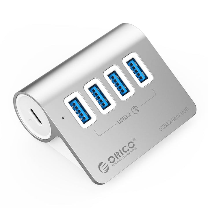 Lisslune | ORICO M3U4 Aluminum alloy 4-Port USB 3.2 Gen1 5Gbps HUB (Silver)