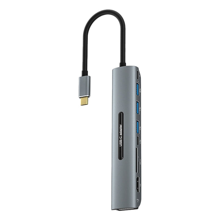 Lisslune | V216 9 in 1 USB-C / Type-C to PD + 3 x USB 3.0 + USB-C / Type-C + SD + TF + HDMI + VGA HUB Adapter