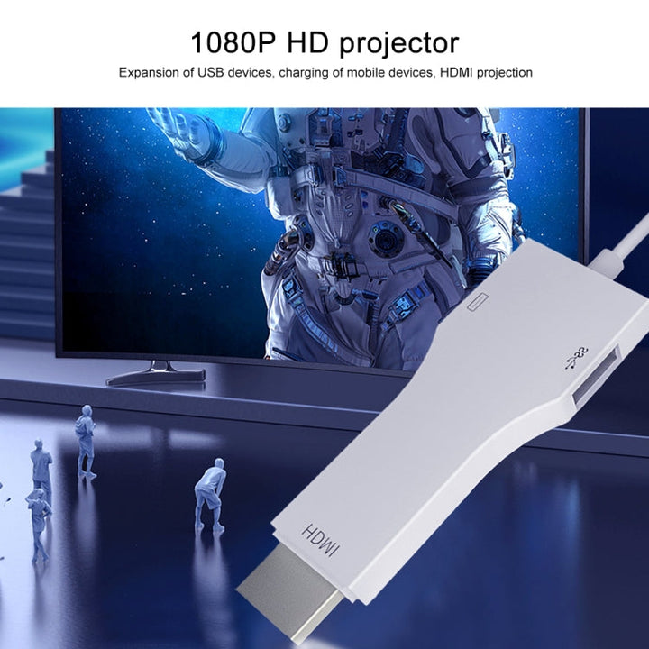Lisslune | NK-1078 8 Pin to HDMI male + USB female adapter cable, length: 1m