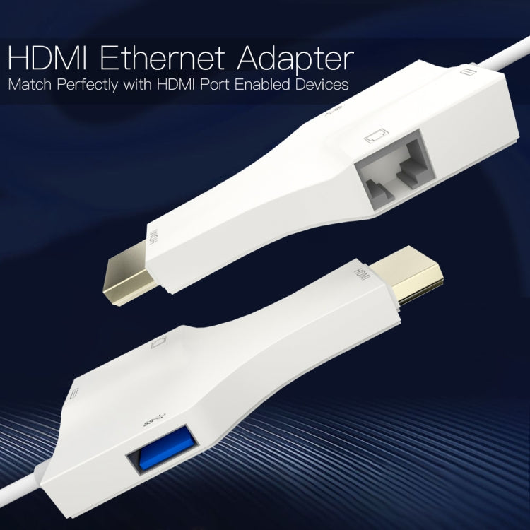 Lisslune | NK-1079 8 Pin to HDMI male + USB female + RJ45 female adapter cable, length: 1m