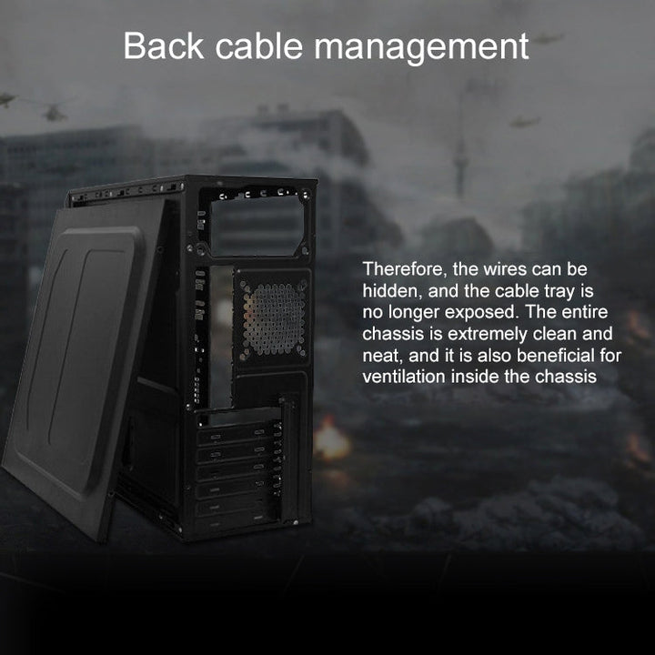 Lisslune | T5 USB 2.0 main case 400x190x410mm Micro-ATX / ATX PC desktop computer case