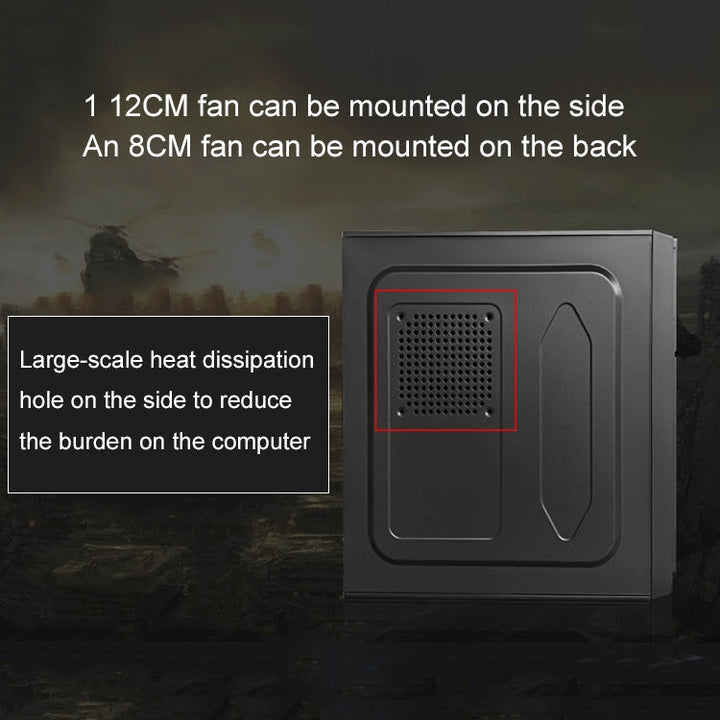 Lisslune | T5 USB 2.0 main case 400x190x410mm Micro-ATX / ATX PC desktop computer case
