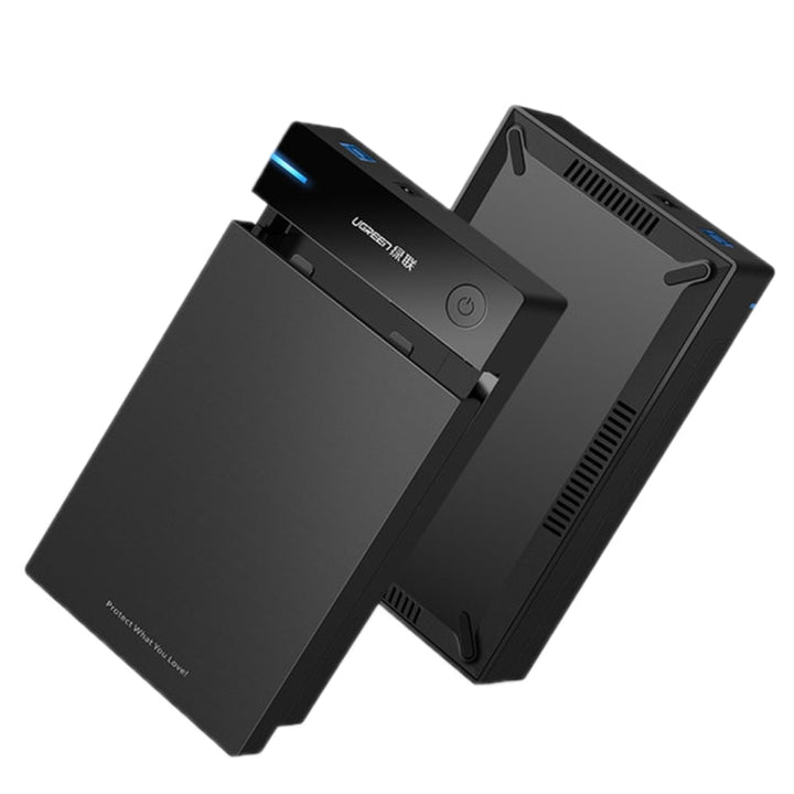 Lisslune | UGREEN US222 HDD Enclosure 2.5 / 3.5 Inch SATA to USB 3.0 SSD Adapter Hard Drive Box External HDD Enclosure, Supports UASP Protocol