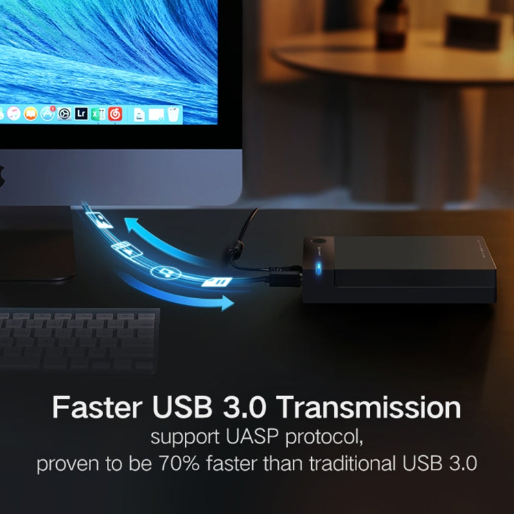 Lisslune | UGREEN US222 HDD Enclosure 2.5 / 3.5 Inch SATA to USB 3.0 SSD Adapter Hard Drive Box External HDD Enclosure, Supports UASP Protocol