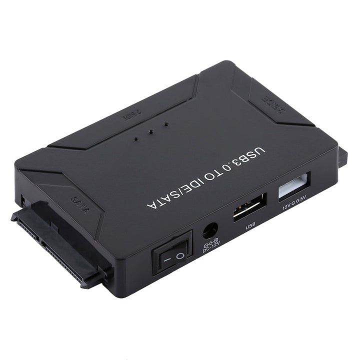Lisslune | USB 3.0 to SATA / IDE hard drive converter adapter cable for 2.5 inch / 3.5 inch SATA IDE HDD, cable length: 1m