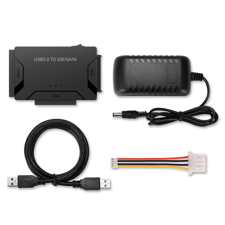 Lisslune | USB 3.0 to SATA / IDE hard drive converter adapter cable for 2.5 inch / 3.5 inch SATA IDE HDD, cable length: 1m