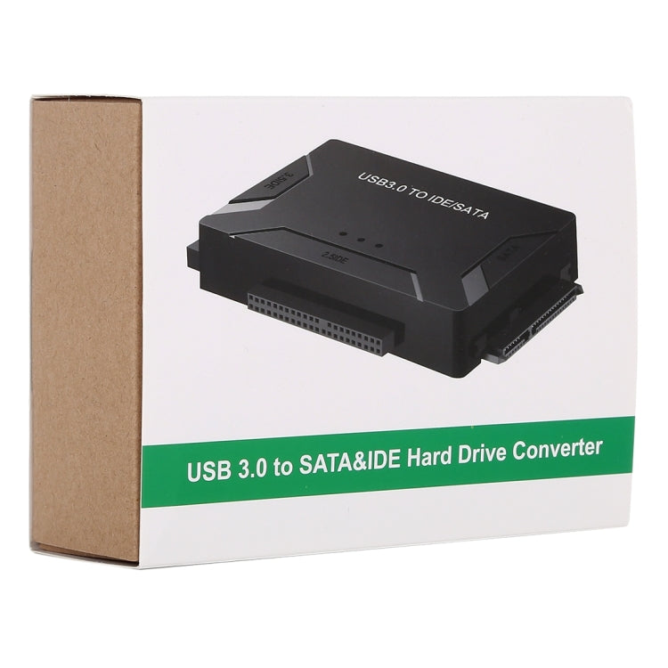 Lisslune | USB 3.0 to SATA / IDE hard drive converter adapter cable for 2.5 inch / 3.5 inch SATA IDE HDD, cable length: 1m