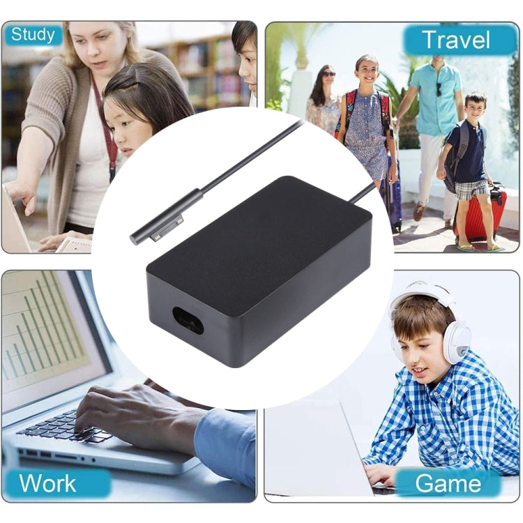 Lisslune | For Microsoft Surface Pro 7 / 7 Plus / 8 / 9 / X & Laptop 3 / 4 / 5 65W Laptop Power Adapter (UK Plug)