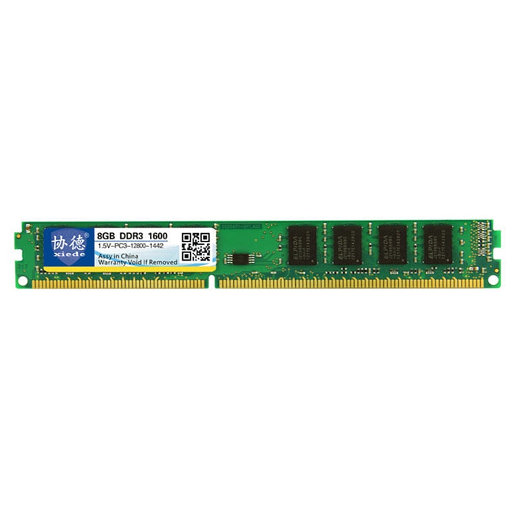 Lisslune | XIEDE X035 DDR3 1600MHz 8GB 1.5V General Complete Compatibility Memory RAM Module for Desktop PC