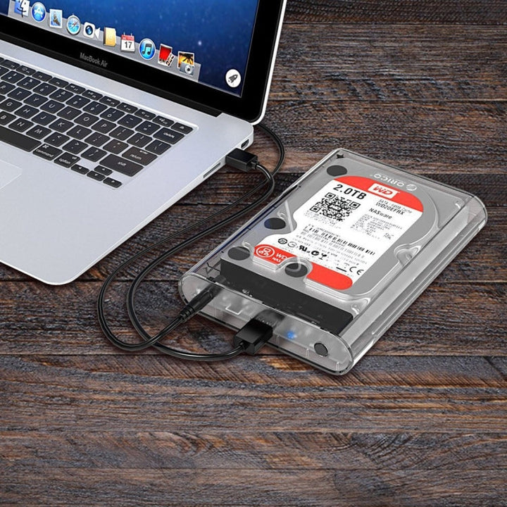 Lisslune | ORICO 3139U3 3.5 inch SATA HDD USB 3.0 Micro B External Hard Drive Enclosure Storage Enclosure (Transparent)