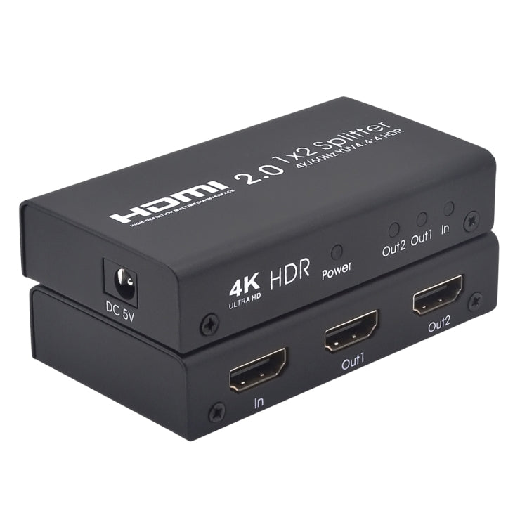Lisslune | AYS-12V20 HDMI 2.0 1x2 4K Ultra HD Switch Splitter(Black)
