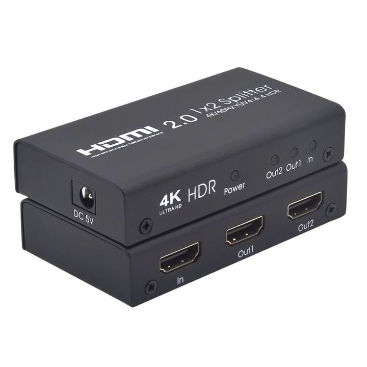 Lisslune | AYS-12V20 HDMI 2.0 1x2 4K Ultra HD Switch Splitter(Black)