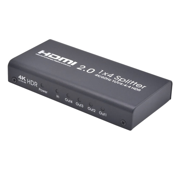 Lisslune | AYS-14V20 HDMI 2.0 1x4 4K Ultra HD Switch Splitter (Black)