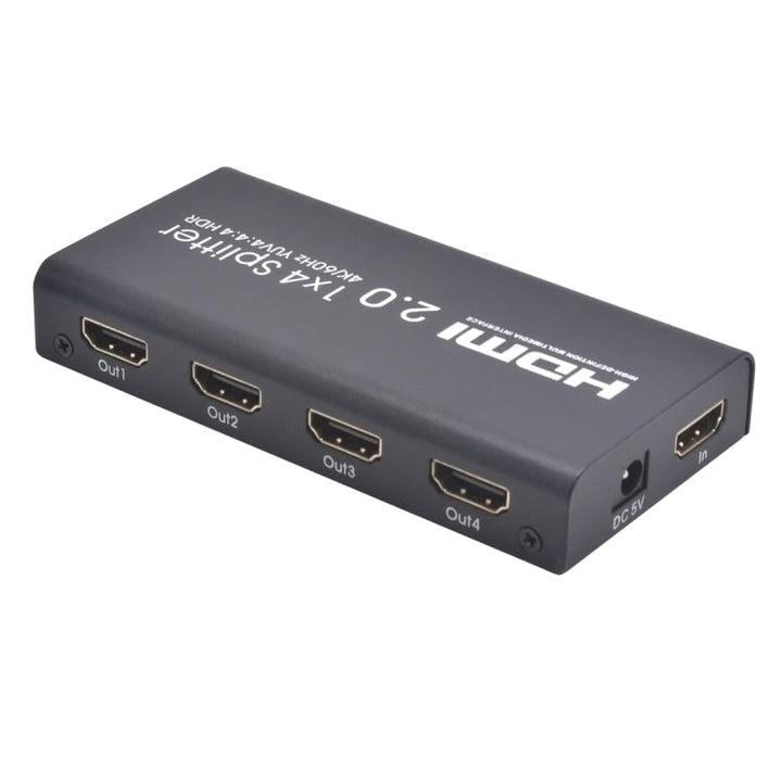 Lisslune | AYS-14V20 HDMI 2.0 1x4 4K Ultra HD Switch Splitter (Black)