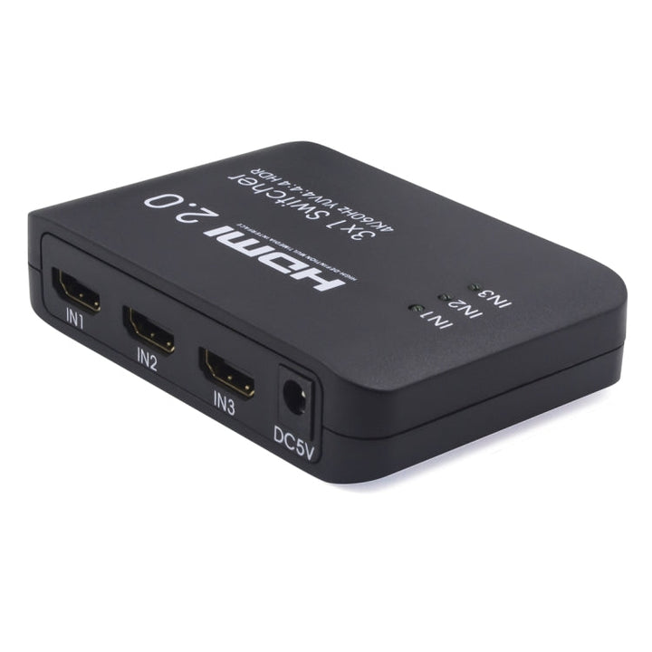 Lisslune | AYS-31V20 HDMI 2.0 3x1 4K Ultra HD Switch Splitter (Black)
