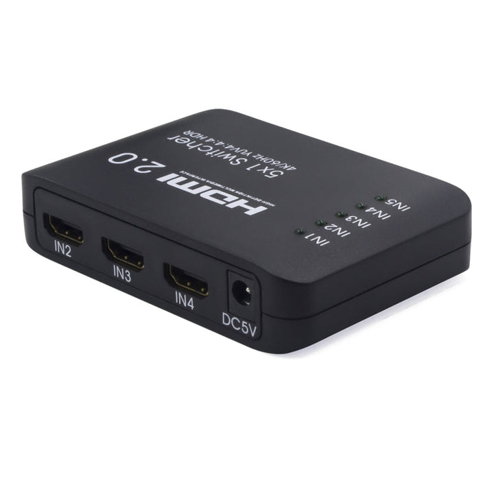 Lisslune | AYS-51V20 HDMI 2.0 5x1 4K Ultra HD Switch Splitter (Black)