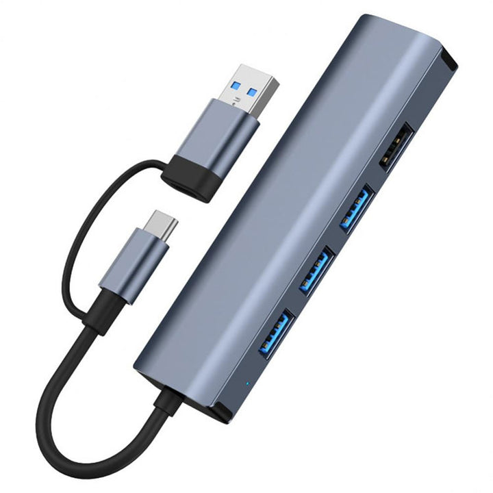 Lisslune | BYL-2208TU 5 in 2 USB + USB-C / Type-C to USB Multifunctional Docking Station HUB Adapter