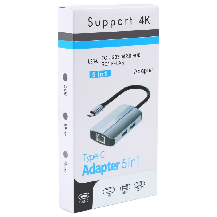 Lisslune | BYL-2112 5 in 1 USB-C / Type-C to USB Multifunctional Docking Station HUB Adapter