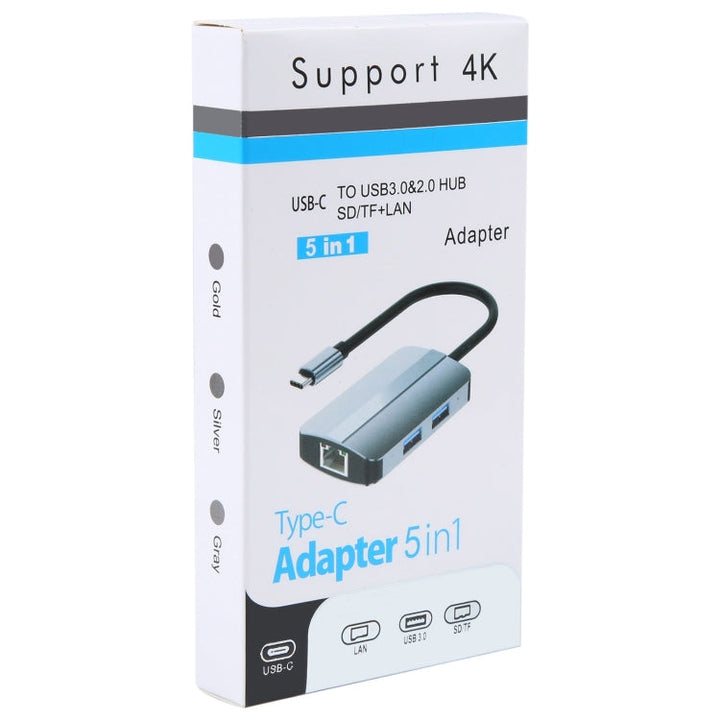 Lisslune | BYL-2112 5 in 1 USB-C / Type-C to USB Multifunctional Docking Station HUB Adapter