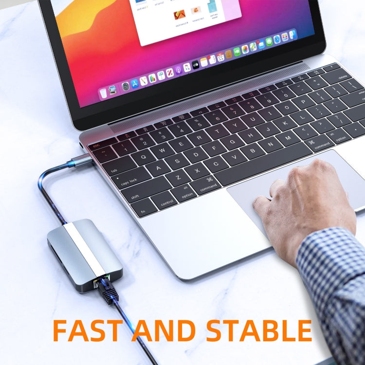 Lisslune | BYL-2112 5 in 1 USB-C / Type-C to USB Multifunctional Docking Station HUB Adapter