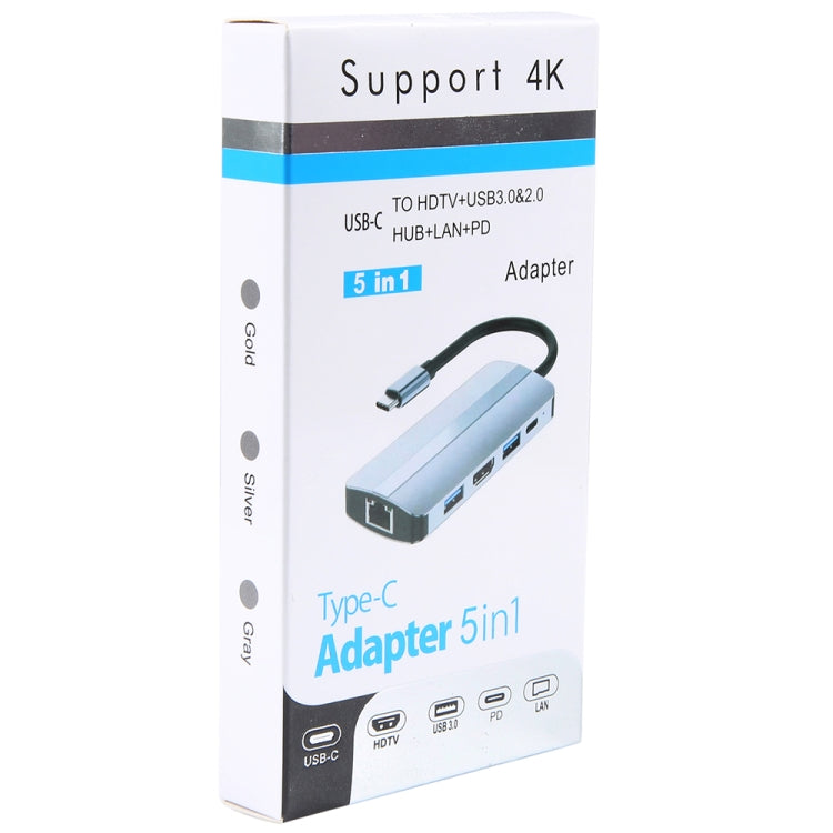 Lisslune | BYL-2109 5 in 1 USB-C / Type-C to USB Multifunctional Docking Station HUB Adapter