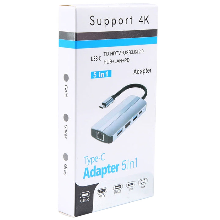 Lisslune | BYL-2109 5 in 1 USB-C / Type-C to USB Multifunctional Docking Station HUB Adapter