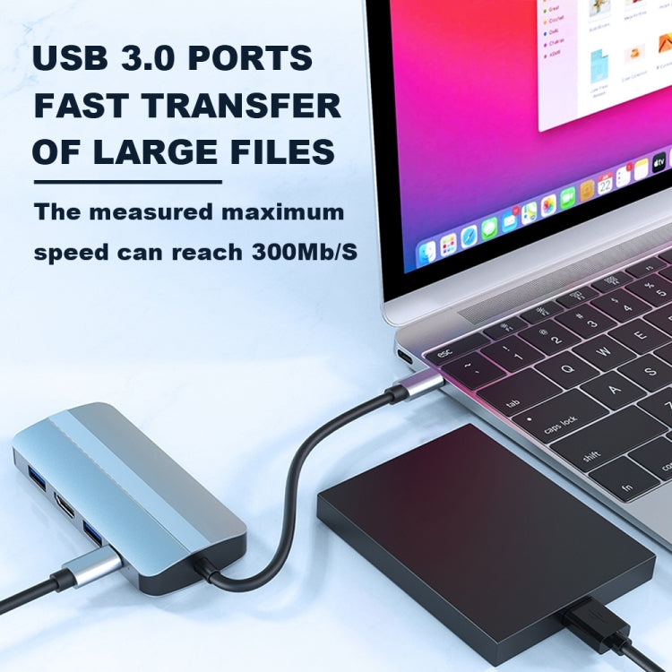 Lisslune | BYL-2109 5 in 1 USB-C / Type-C to USB Multifunctional Docking Station HUB Adapter