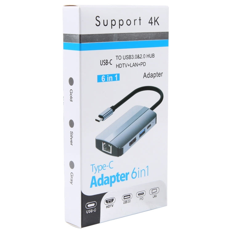 Lisslune | BYL-2203 6 in 1 USB-C / Type-C to USB Multifunctional Docking Station HUB Adapter