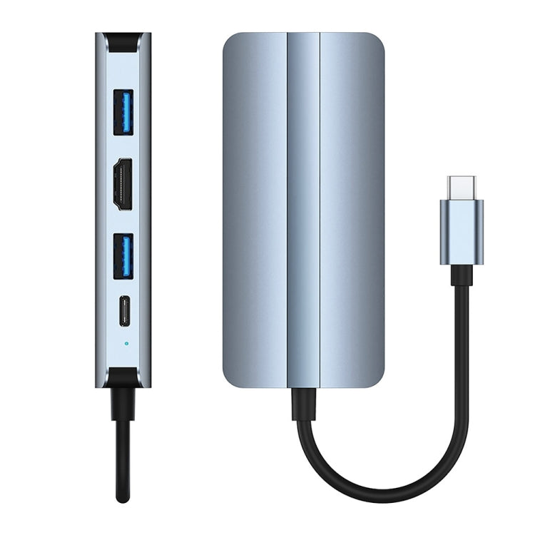 Lisslune | BYL-2205 8 in 1 USB-C / Type-C to USB Multifunctional Docking Station HUB Adapter