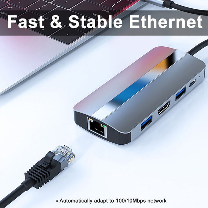Lisslune | BYL-2206 9 in 1 USB-C / Type-C to USB Multifunctional Docking Station HUB Adapter