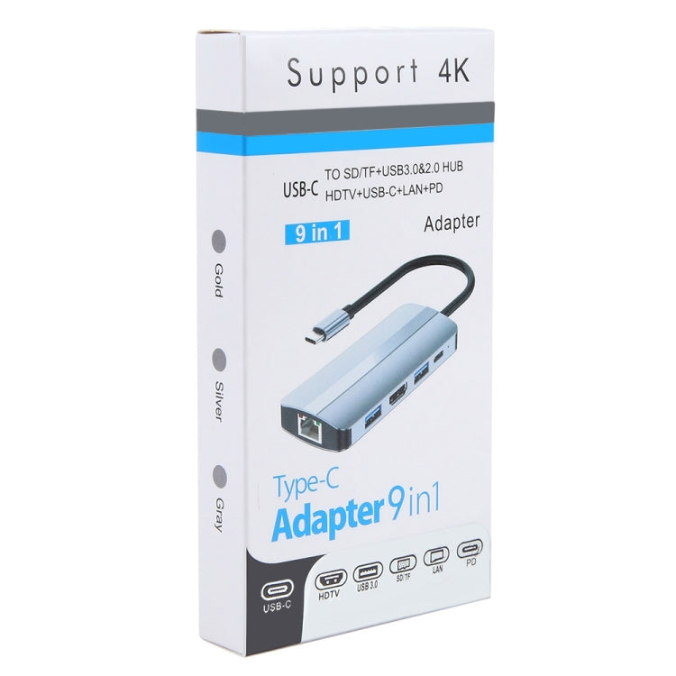 Lisslune | BYL-2206 9 in 1 USB-C / Type-C to USB Multifunctional Docking Station HUB Adapter