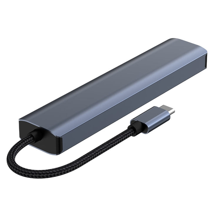 Lisslune | BYL-2210 6 in 1 USB-C / Type-C to USB Multifunctional Docking Station HUB Adapter with 1000M Network Connection