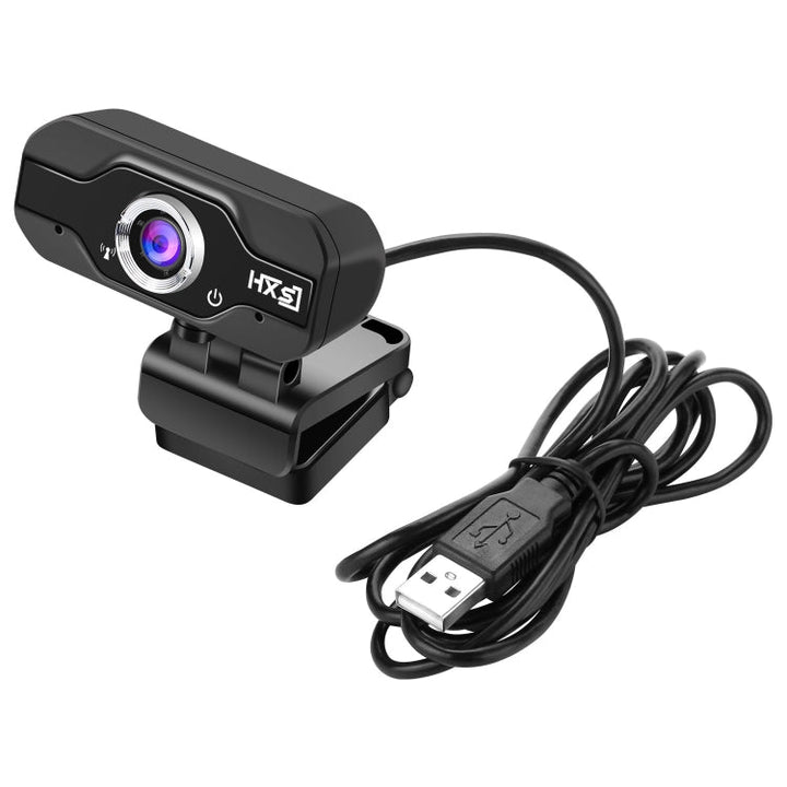 Lisslune | HXSJ S50 30fps 100 Megapixel 720P HD Webcam for Desktop / Laptop / Smart TV, with 10m sound-absorbing microphone, Cable length: 1.4m