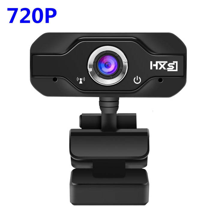 Lisslune | HXSJ S50 30fps 100 Megapixel 720P HD Webcam for Desktop / Laptop / Smart TV, with 10m sound-absorbing microphone, Cable length: 1.4m