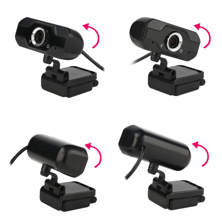 Lisslune | HXSJ S50 30fps 100 Megapixel 720P HD Webcam for Desktop / Laptop / Smart TV, with 10m sound-absorbing microphone, Cable length: 1.4m