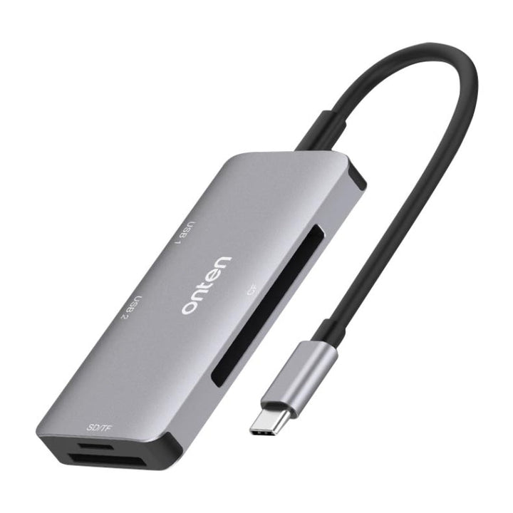 Lisslune | Onten 91882 5 In 1 USB3.0 x3 + SD + TF + CF Type-C / USB-C OTG Multifunction Card Reader
