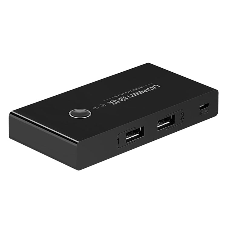 Lisslune | Ugreen USB Switch Selector 2 USB Ports Sharing 4 USB Ports Switcher Adapter for Mouse, Keyboard, Printer