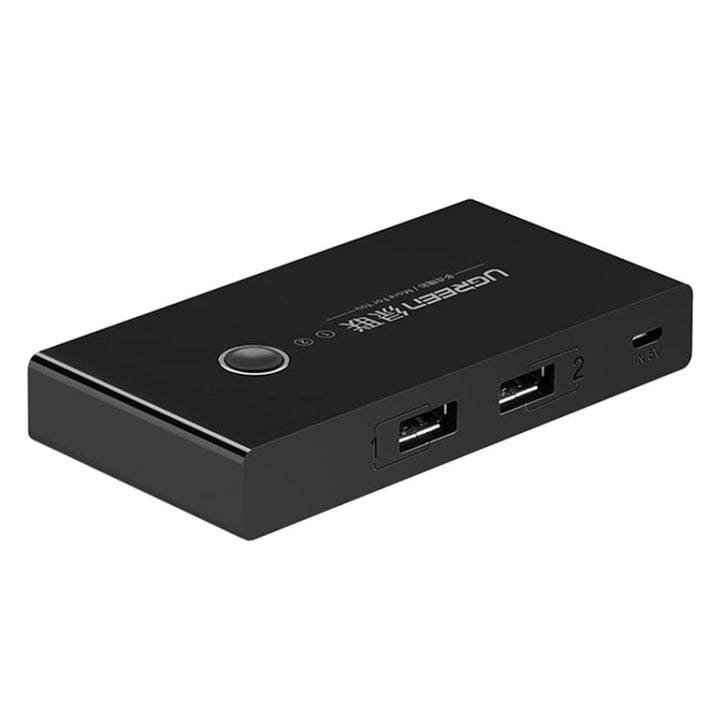 Lisslune | Ugreen USB Switch Selector 2 USB Ports Sharing 4 USB Ports Switcher Adapter for Mouse, Keyboard, Printer