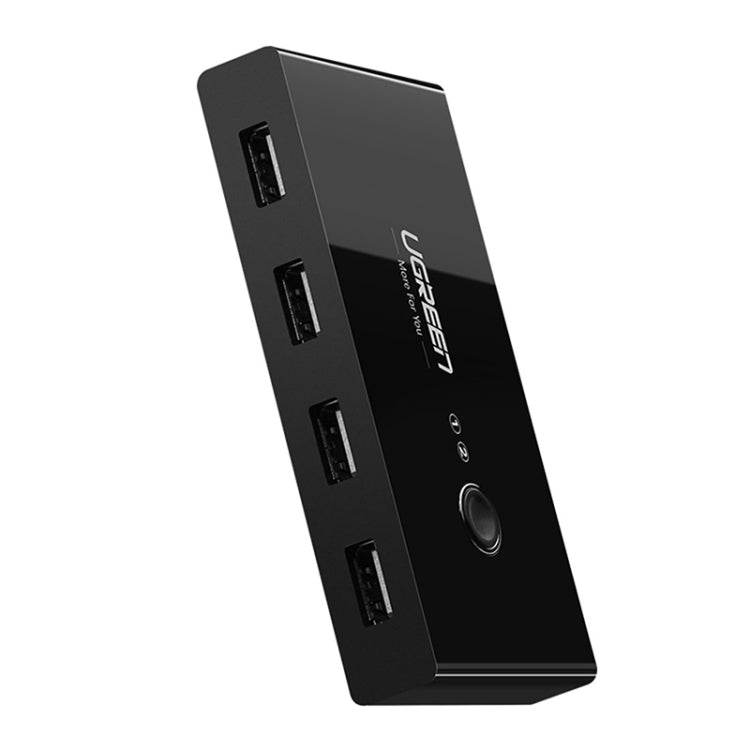 Lisslune | Ugreen USB Switch Selector 2 USB Ports Sharing 4 USB Ports Switcher Adapter for Mouse, Keyboard, Printer
