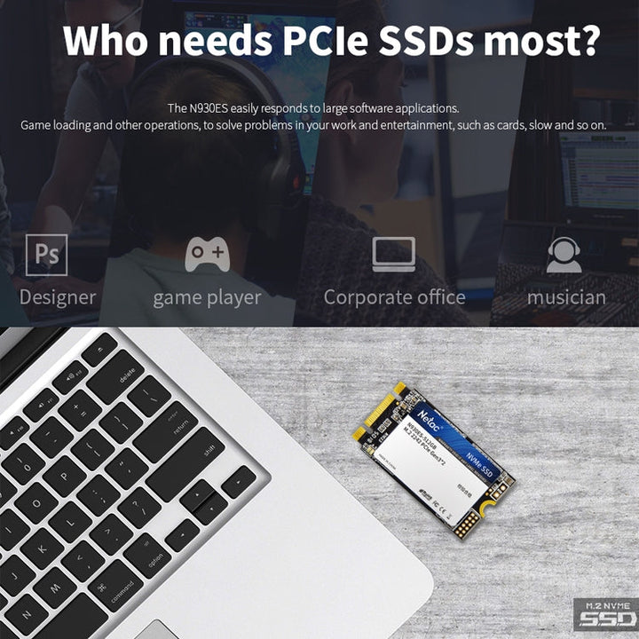 Lisslune | Netac N930ES 256GB M.2 2242 PCIe Gen3x2 Solid State Drive