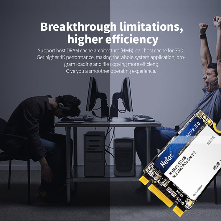 Lisslune | Netac N930ES 512GB M.2 2242 PCIe Gen3x2 Solid State Drive
