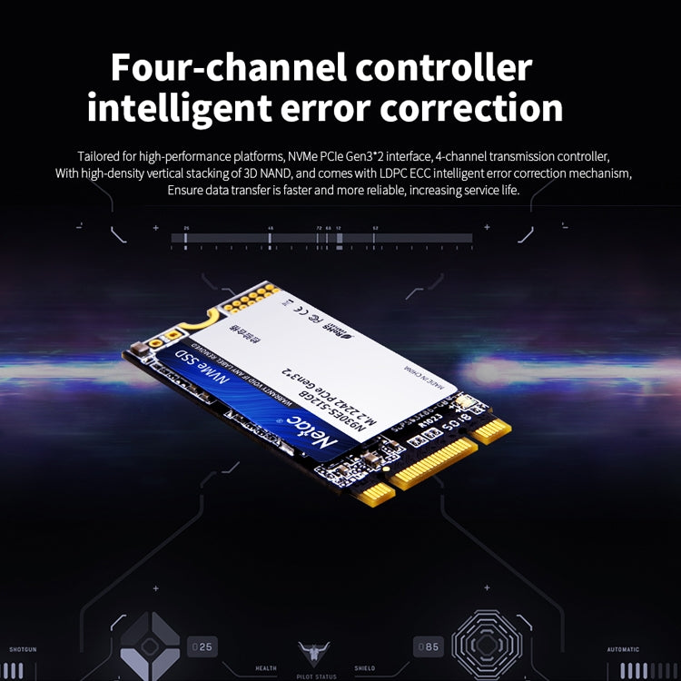 Lisslune | Netac N930ES 512GB M.2 2242 PCIe Gen3x2 Solid State Drive