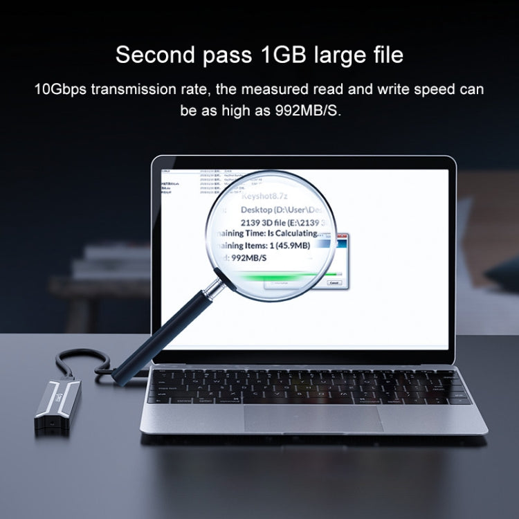 Lisslune | ORICO PBM2 NVMe M.2 SSD enclosure Type C USB 3.1 enclosure hard drive box (10Gbps)