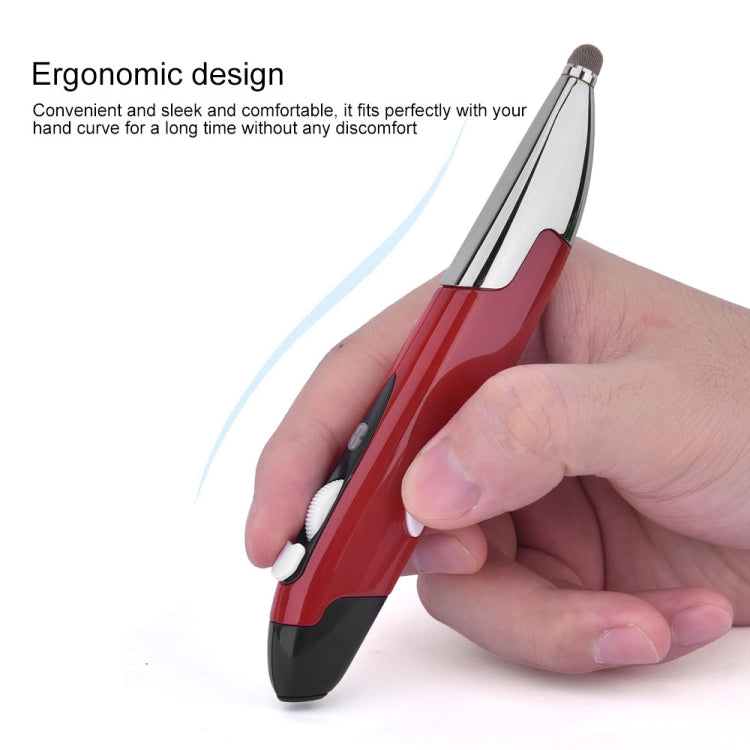Lisslune | PR-06S 4-Button Smart Wireless Optical Mouse with Stylus Function, supports Voice Control / Translation (Red)