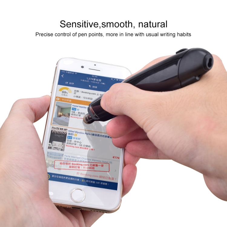 Lisslune | PR-08 6-Button Smart Wireless Optical Mouse with Stylus Pen & Laser Function (Black)