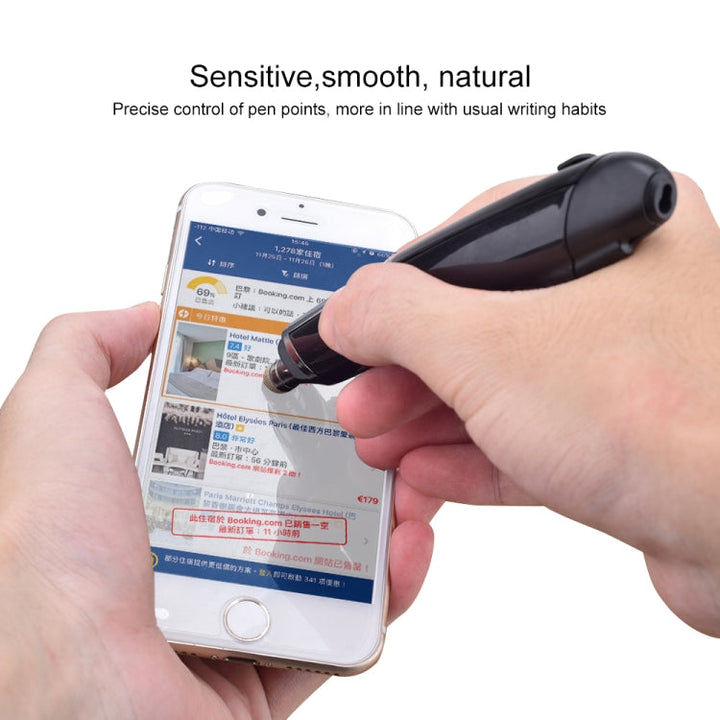 Lisslune | PR-08 6-Button Smart Wireless Optical Mouse with Stylus Pen & Laser Function (Black)