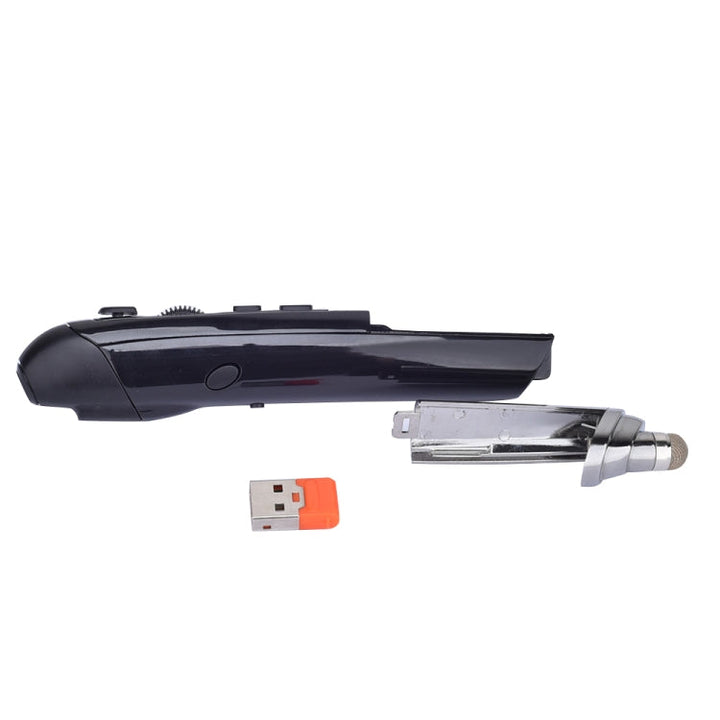 Lisslune | PR-08 6-Button Smart Wireless Optical Mouse with Stylus Pen & Laser Function (Black)