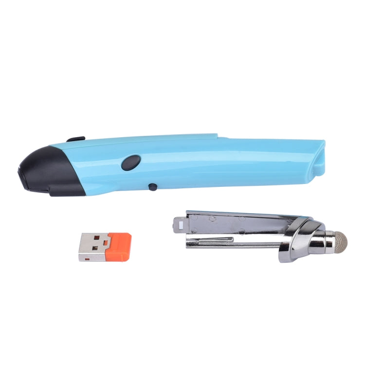 Lisslune | PR-08 6-Button Smart Wireless Optical Mouse with Stylus Pen & Laser Function (Blue)