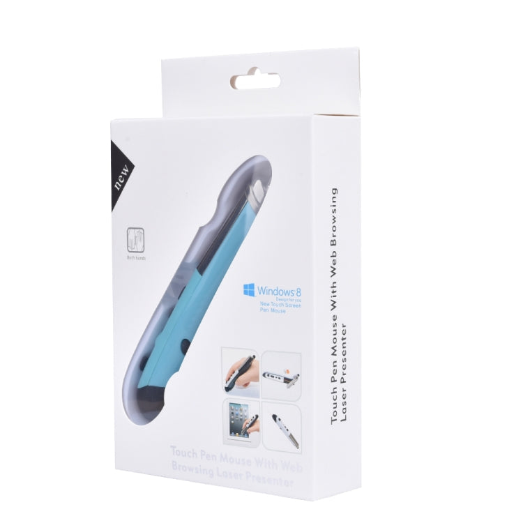 Lisslune | PR-08 6-Button Smart Wireless Optical Mouse with Stylus Pen & Laser Function (Blue)