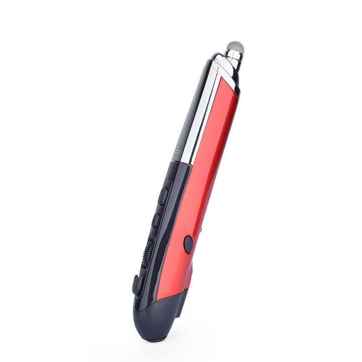 Lisslune | PR-08 6-Button Smart Wireless Optical Mouse with Stylus Pen & Laser Function (Red)